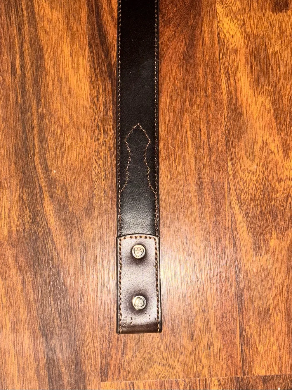 Ariat Kids Belt in Tan with Dark Brown Decorative Tips